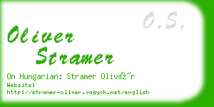 oliver stramer business card